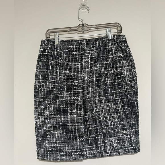 NWT Ann Taylor Factory Black/Gray Tweed Suit Jacket Skirt 8 Petite Old Money - Picture 10 of 13